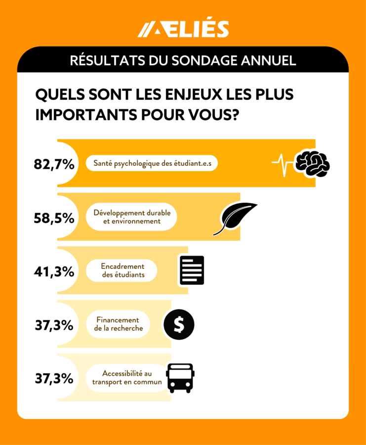 Réponses à la question: "Quels sont les enjeux les plus importants pour vous ? "