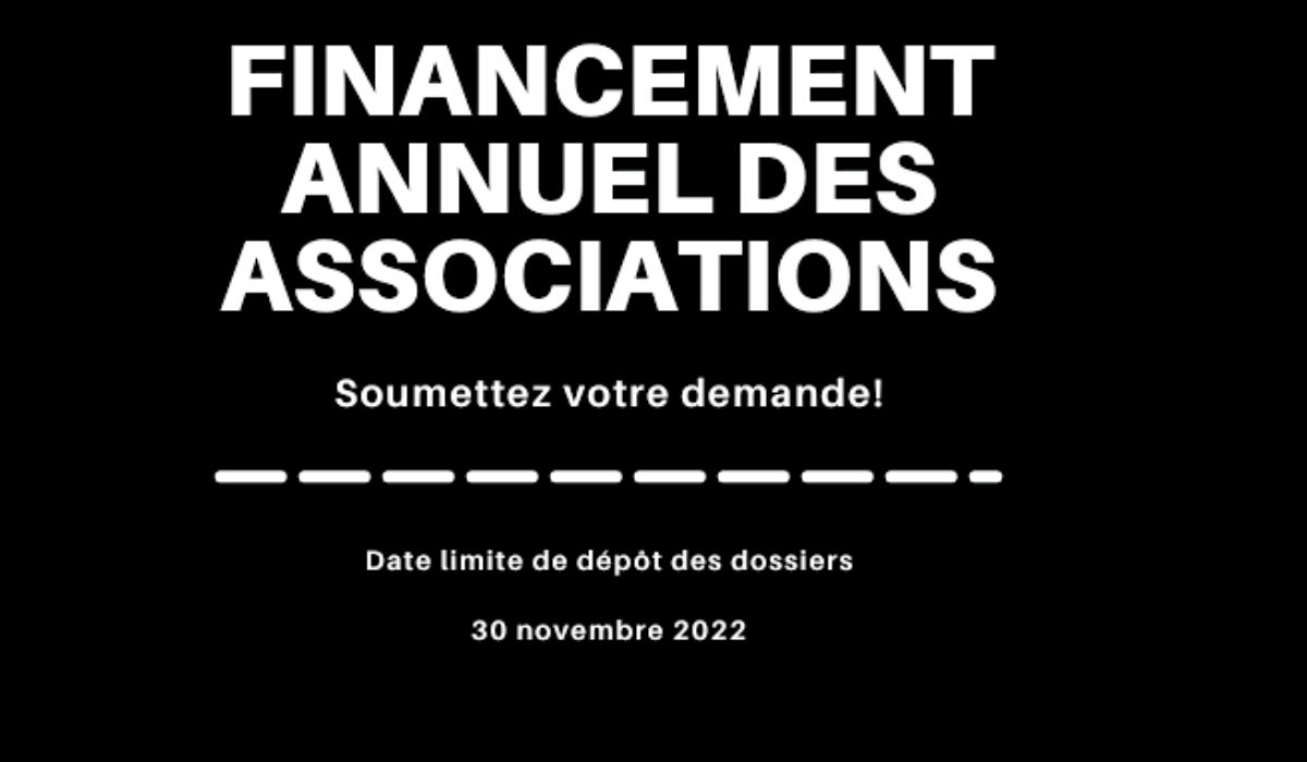 Financement annuel pour les associations facultaires, départementales et de programmes