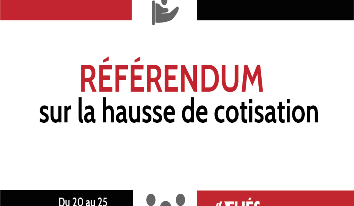 Avis aux membres sur la tenue d’un référendum portant sur la cotisation de l’AELIÉS